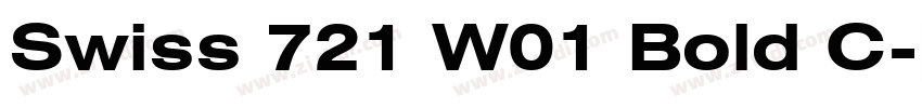 Swiss 721 W01 Bold C字体转换 Swiss 721 W01 Bold C字体转换